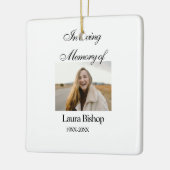 In liefdevolle herinnering van begrafenis houden n keramisch ornament (Links)