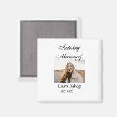 In liefdevolle herinnering van begrafenis houden n magneet (Voorkant / Achterkant)