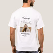In liefdevolle herinnering van begrafenis houden n t-shirt (Achterkant)