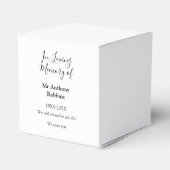 In Liefdevolle herinnering van naam begrafenis her Bedankdoosjes (Achterkant)