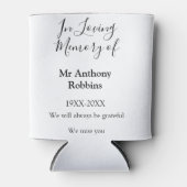 In Liefdevolle herinnering van naam begrafenis her Blikjeskoeler (Voorkant)