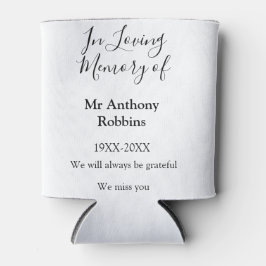 In Liefdevolle herinnering van naam begrafenis her Blikjeskoeler