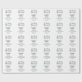 In Liefdevolle herinnering van naam begrafenis her Cadeaupapier (Vlak)