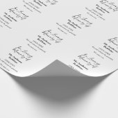 In Liefdevolle herinnering van naam begrafenis her Cadeaupapier (Hoek)