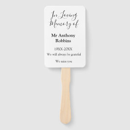 In Liefdevolle herinnering van naam begrafenis her Handwaaier