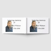 In liefdevolle herinnering van naam jaar foto mode gastenboek (Volledig)