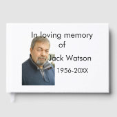 In liefdevolle herinnering van naam jaar foto mode gastenboek (Voorkant)