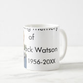 In liefdevolle herinnering van naam jaar foto mode koffiemok (Voorkant rechts)