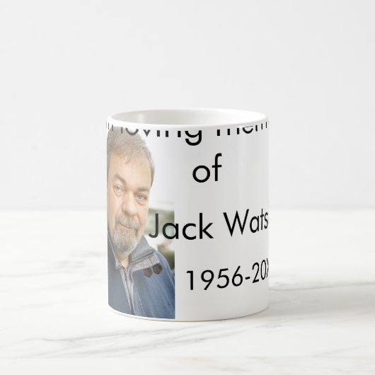 In liefdevolle herinnering van naam jaar foto mode koffiemok (Center)