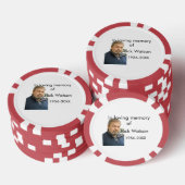 In liefdevolle herinnering van naam jaar foto mode poker chips (Opstapeling)