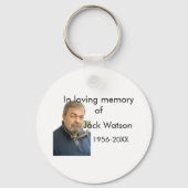 In liefdevolle herinnering van naam jaar foto mode sleutelhanger (Achterkant)