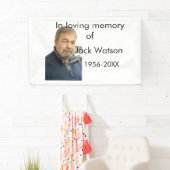 In liefdevolle herinnering van naam jaar foto mode spandoek (Insitu)