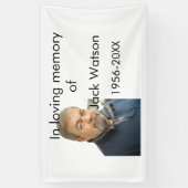 In liefdevolle herinnering van naam jaar foto mode spandoek (Verticaal)