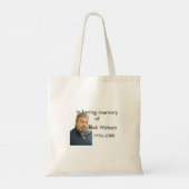In liefdevolle herinnering van naam jaar foto mode tote bag (Achterkant)