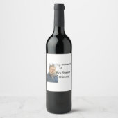 In liefdevolle herinnering van naam jaar foto mode wijn etiket (Voorkant)