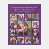 In liefdevolle herinnering Vriend Fotocollage Fleece Deken (Voorkant)