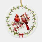 In liefdevolle herinnering - wanneer kardinalen ve keramisch ornament (Voorkant)