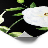 In liefdevolle herinnering White Floral Memorial Poster (Hoek)