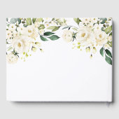 In liefdevolle herinnering Witte bloemen begrafeni Gastenboek (Achterkant)