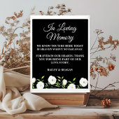 In liefdevolle herinnering Witte Bloemen bruiloft  Poster