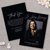 In liefdevolle herinnering Zwarte Memorial Photo C Kaart