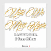 in liefhebbend geheugen Aangepaste autowrakken Sticker (Vel)