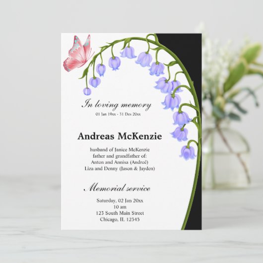 In liefhebbend geheugen aankondiging (Staand voorkant)