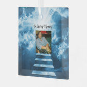 In liefhebbend geheugen glas ornament (Voorkant links)