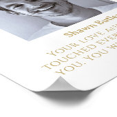 In liefhebbend geheugen, legant Wedding Sign Poster (Hoek)