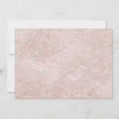 In liefhebbend geheugen | Marmer Pink Memorial Fot Bedankkaart (Achterkant)