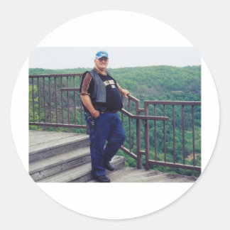 In liefhebbend geheugen van papa ronde sticker