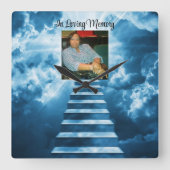 In liefhebbend geheugen vierkante klok (Voorkant)