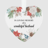 In liefhebbend geheugen vormt Poinsettia Pine Cone Ornament (voorkant)