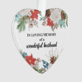 In liefhebbend geheugen vormt Poinsettia Pine Cone Ornament (voorkant)