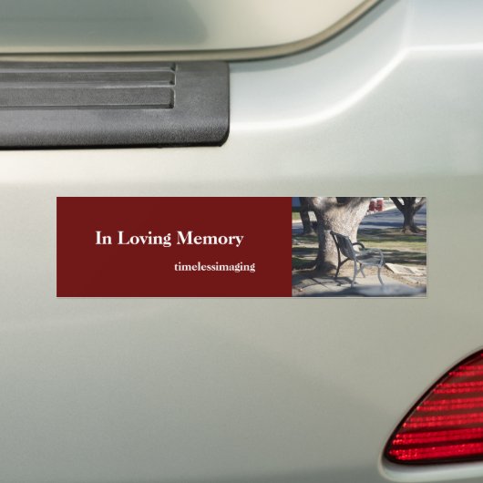 In liefhebbend Memory bumper sticker (Op auto)