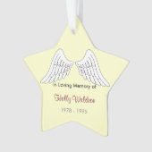 In liefhebbend memory Star Ornament (voorkant)