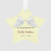 In liefhebbend memory Star Ornament (voorkant)