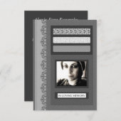 in liefhebbende aankondigingen van de geheugenbegr (Voorkant / Achterkant)