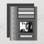 in liefhebbende aankondigingen van de geheugenbegr (Voorkant / Achterkant)