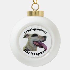 In liefhebbende geheugenkeramiek keramiek keramische bal ornament