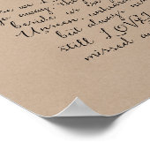 In liefhebbende herinnering, begrafenis, Rustic kr Poster (Hoek)