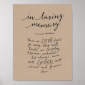In liefhebbende herinnering, begrafenis, Rustic kr Poster (Voorkant)