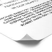 In liefhebbende Memory Wedding Memorial Table Sign Poster (Hoek)