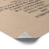 In liefhebbende Memory Wedding Memorial Table Sign Poster (Hoek)