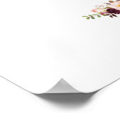 In liefhebbende Memory Wedding Memorial Table Sign Poster (Hoek)