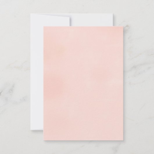 In Lieu Favors Dank u dat u Kaart Floral plaatst (Achterkant)