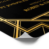 In Lieu of Favor Wedding Sign | Gatsby Art Deco Poster (Hoek)