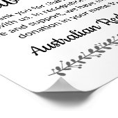 in Lieu of Favors Wedding Sign -Rochester Poster (Hoek)