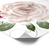 In Lieve Herinnering Herdenking Gebed Trouwkaart T Poster (Hoek)