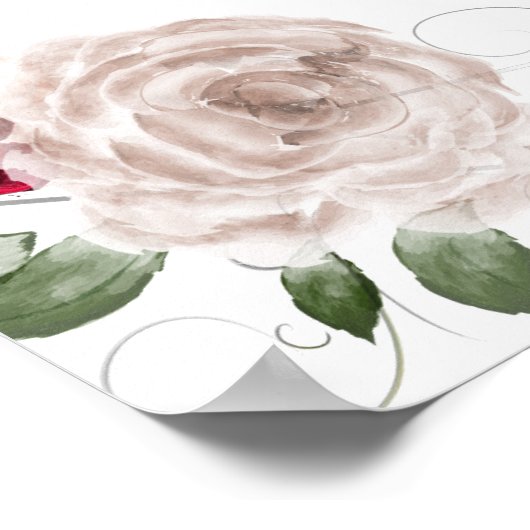 In Lieve Herinnering Herdenking Gebed Trouwkaart T Poster (Hoek)